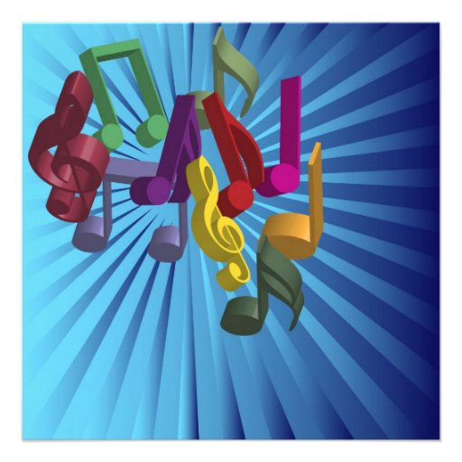 Music Background Custom Invitation