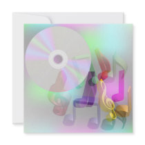 Music Background Personalized Invite