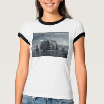 Music band 80s style custom made white t-shirt
