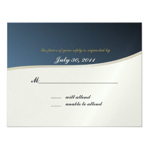 Music Bar Mitzvah/ Response Card Personalized Invitation