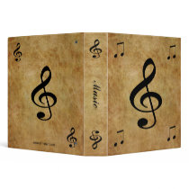 Music 3 Ring Binder