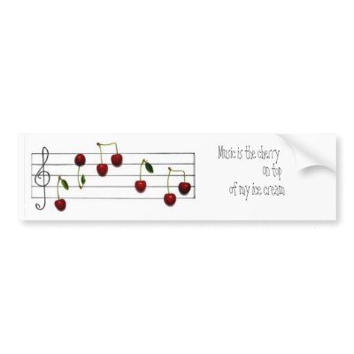 Music bumper stickers