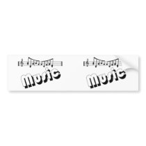 Music Bumper Sticker bumper stickers