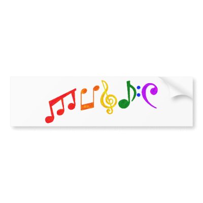 Music bumper stickers