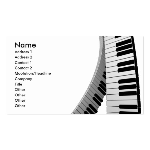 music business card
