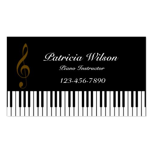 Music Business Card (front side)