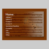 music business cards