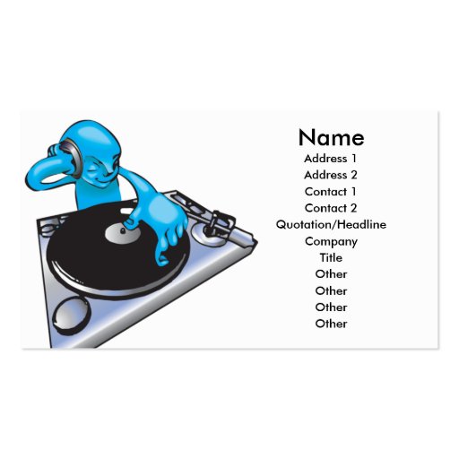 music business card background (front side)
