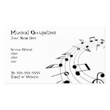 Music business  card business card templates
