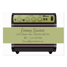 Music Business Card - Electric Guitar Amp