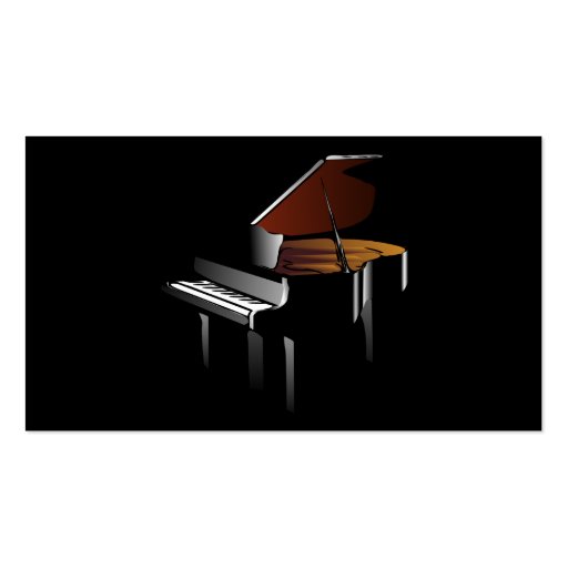 Music Business Card - Piano (back side)