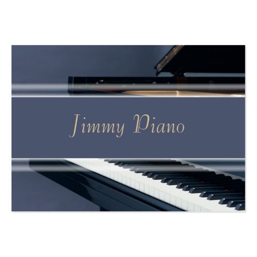 Music Business Card - Piano (back side)