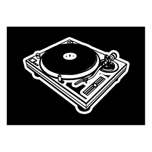 Music Business Card - Turntable - DJ (back side)