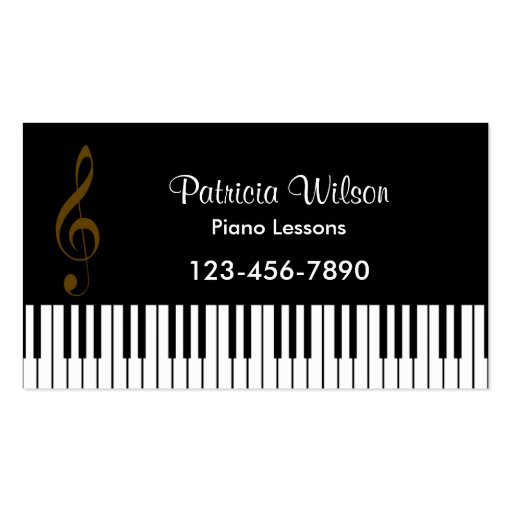 Music Business Card (White Back)