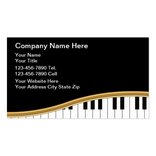 Music Business Cards (front side)