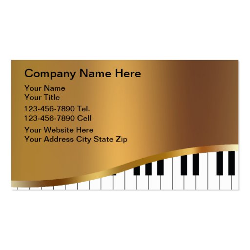 Music Business Cards (front side)
