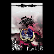 Music can save the world posters