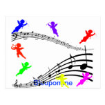 Music card postcards