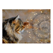 Music & Cats Business Cards