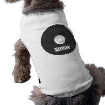 Music CD Dog Tee