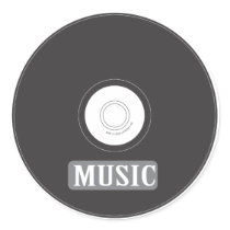 Music CD Sticker