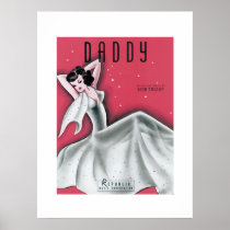 Music Chart Daddy Vintage Poster posters