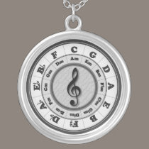 Music Circle of Fifths necklaces