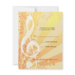 Music Clefs Bat Mitzvah Medium Reply Invitation