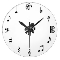 Music Clock at Zazzle