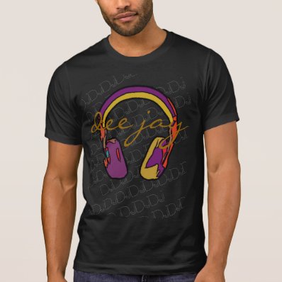 music color dj headphone t-shirt