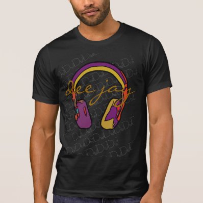 music color dj headphone t shirts