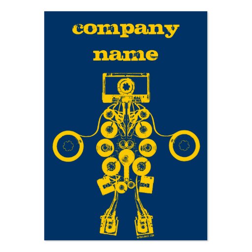 Music Company Profile Card Business Card Templates (front side)