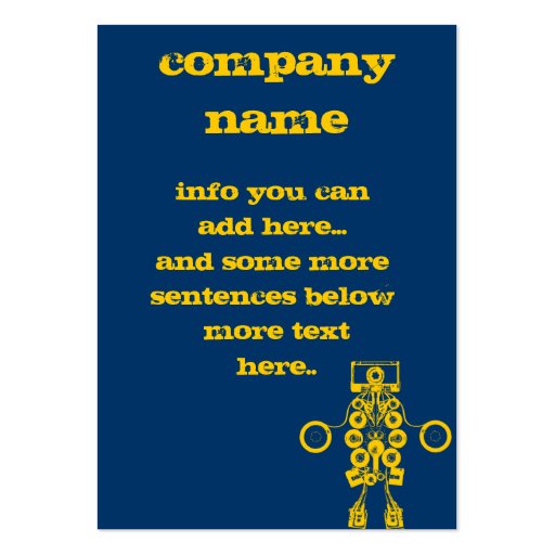 Music Company Profile Card Business Card Templates (back side)
