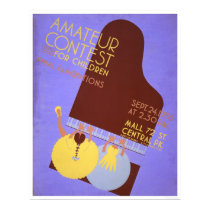 Music Contest Children 1936 WPA posters