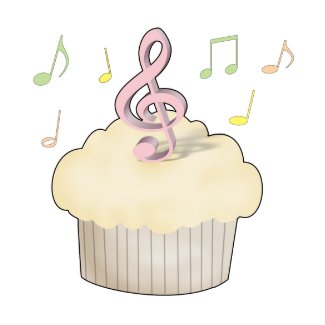 Music Cupcake apron