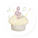 Music Cupcake stickers by cupcakeville Music Cupcake stickers