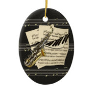 Music Design Personalized Ornament