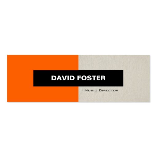 Music Director - Simple Elegant Stylish Business Card (front side)
