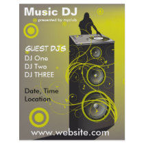 Music DJ Rave Flyer by ZazzleFlyers Music DJ Rave Flyer