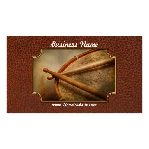 Music - Drum - Cadence Business Card (front side)