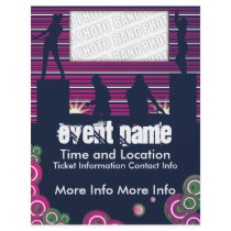 Music Event Flyer with DJs and Dancers