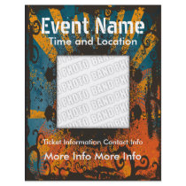 Music Event Grunge Flyer by ZazzleFlyers Music Event Grunge Flyer