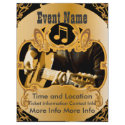 Music Event Vintage Gold Flyer by ZazzleFlyers Music Event Vintage Gold Flyer