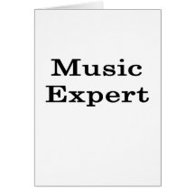 Music Expert Greeting Card