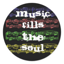 Music Fills The Soul Sticker