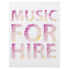 8.5x11 - Music For Hire