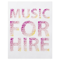 Music For Hire Club flyers by Risis_ Music For Hire Club flyers