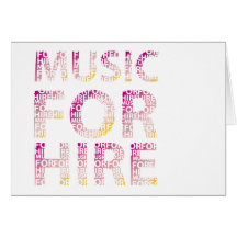 Music For Hire Club Greeting Card