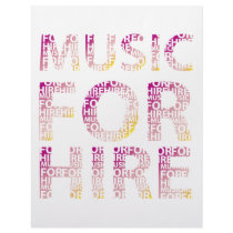 Music For Hire Club Letterhead Design