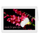 music for your eyes - flowers cards by zoespeak music for your eyes - flowers cards